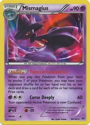 Mismagius - 66/162 - Holo Rare
XY: Breakthrough Singles