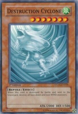 Destruction Cyclone - STON-EN028 - Common 1st Edition
Strike of Neos [STON] 1st Edition Singles