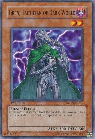 Gren, Tactician of Dark World - STON-EN019 - Common 1st Edition
Strike of Neos [STON] 1st Edition Singles