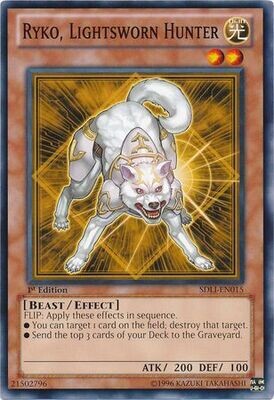 Ryko, Lightsworn Hunter - SDLI-EN015 - Common 1st Edition Structure Deck: Realm of Light 1st Edition Singles