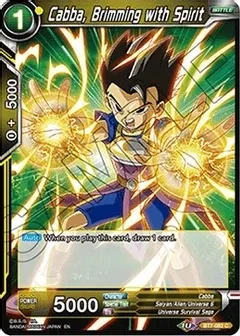 Cabba, Brimming with Spirit - Assault of the Saiyans (DBS-B07)
Assault of the Saiyans