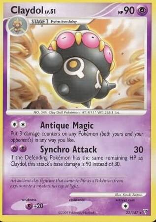 Claydol - 22/147 - Rare
Platinum: Supreme Victors Singles