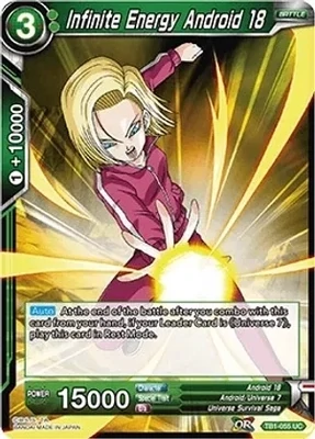Infinite Energy Android 18 - Tournament of Power (DBS-TB01) Tournament of Power Foil