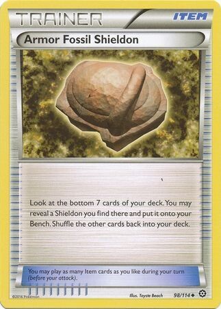 Armor Fossil Shieldon - 98/114 - Uncommon
XY: Steam Siege Singles(Español)