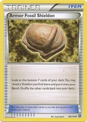 Armor Fossil Shieldon - 98/114 - Uncommon
XY: Steam Siege Singles(Español)
