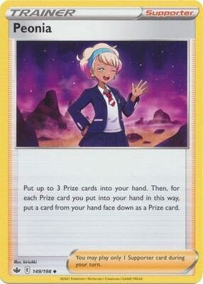 Peonia - 149/198 - Uncommon Sword &amp; Shield: Chilling Reign Singles