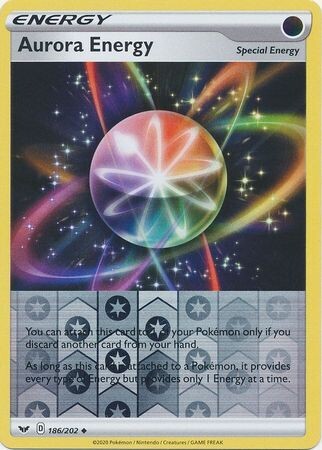 Aurora Energy - 186/202 - Uncommon Reverse Holo
Sword &amp; Shield (Base Set) Reverse Holo Singles