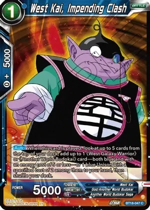 West Kai, Impending Clash - Dawn of the Z-Legends (DBS-B18)
Dawn of the Z-Legends