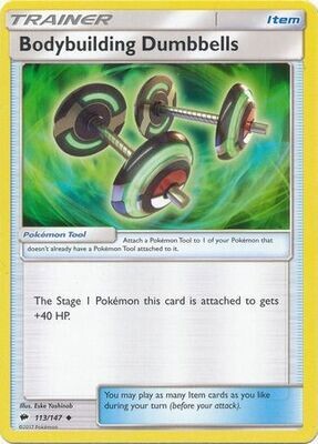 Bodybuilding Dumbbells - 113/147 - Uncommon Sun &amp; Moon: Burning Shadows Singles