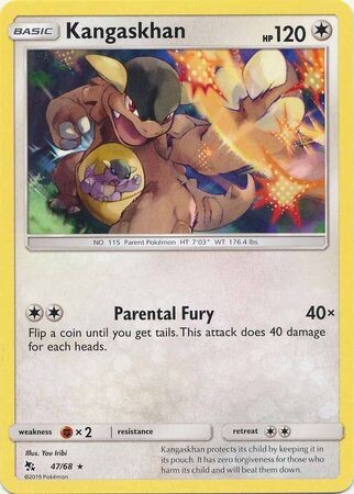 Kangaskhan - 47/68 - Rare Hidden Fates Singles