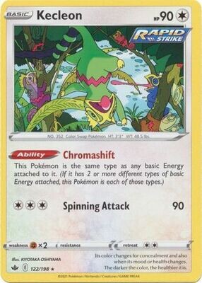 Kecleon - 122/198 - Rare Sword &amp; Shield: Chilling Reign Singles