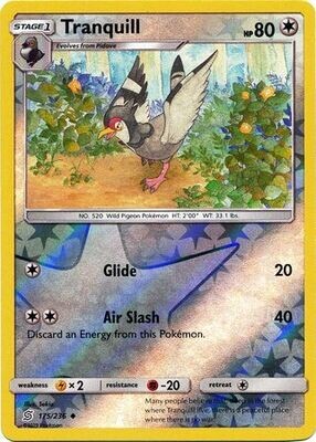 Tranquill - 175/236 - Uncommon Reverse Holo
Sun &amp; Moon: Unified Minds Reverse Holo Singles