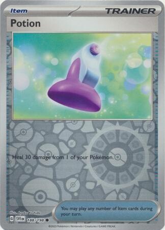 Potion - 188/198 - Common Reverse Holo
Scarlet &amp; Violet (Base Set) Reverse Holo Singles