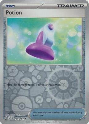 Potion - 188/198 - Common Reverse Holo
Scarlet &amp; Violet (Base Set) Reverse Holo Singles
