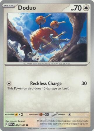 Doduo - 084/165 - Common Scarlet &amp; Violet 151 Singles