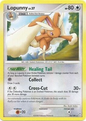 Lopunny - 33/146 - Rare
Diamond &amp; Pearl: Legends Awakened Singles