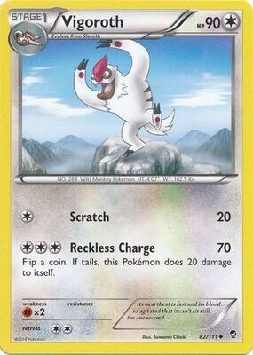 Vigoroth - 82/111 - Uncommon
XY: Furious Fists Singles