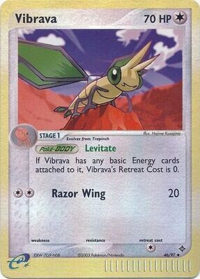 Vibrava - 46/97 - Uncommon Reverse Holo
Ex Dragon Reverse Holo Singles