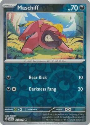 Maschiff - 135/198 - Common Reverse Holo
Scarlet &amp; Violet (Base Set) Reverse Holo Singles