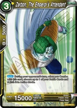 Zarbon, The Emperor&#39;s Attendant (Reprint) - Battle Evolution Booster (EB-01) Battle Evolution Booster