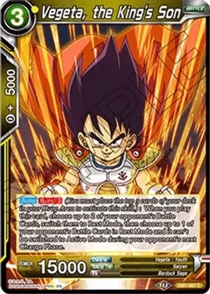 Vegeta, the King&#39;s Son - Draft Box 04 - Dragon Brawl (DB1)
Draft Box 04 - Dragon Brawl