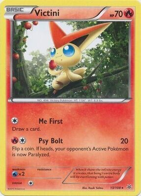 Victini - 13/108 - Rare
XY: Roaring Skies Singles