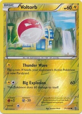 Voltorb - 21/108 - Common Reverse Holo
XY: Roaring Skies Reverse Holo Singles