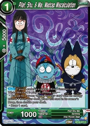 Pilaf, Shu, &amp; Mai, Madcap Miscalculation - Dawn of the Z-Legends (DBS-B18)
Dawn of the Z-Legends