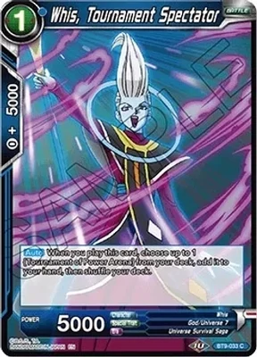 Whis, Tournament Spectator - Universal Onslaught (DBS-B09) Universal Onslaught
