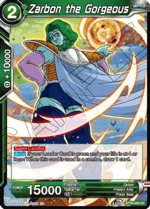 Zarbon the Gorgeous - Rise of the Unison Warrior (DBS-B10)
Rise of the Unison Warrior