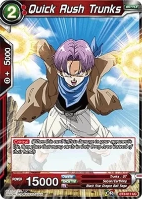 Quick Rush Trunks - Cross Worlds (DBS-B03) Cross Worlds