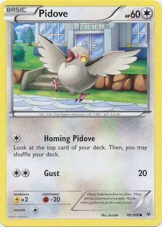 Pidove - 78/108 - Common
XY: Roaring Skies Singles