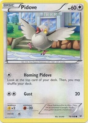 Pidove - 78/108 - Common
XY: Roaring Skies Singles