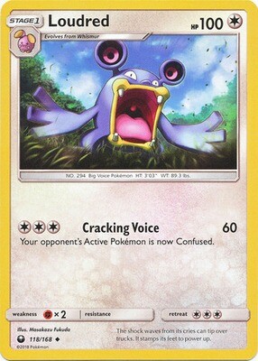 Loudred - 118/168 - Uncommon
Sun &amp; Moon: Celestial Storm Singles