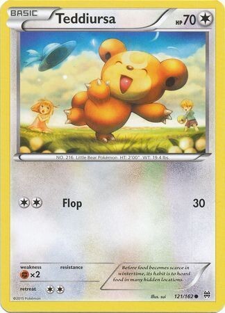 Teddiursa - 121/162 - Common
XY: Breakthrough Singles
