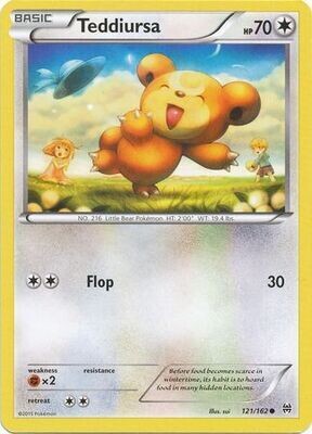 Teddiursa - 121/162 - Common
XY: Breakthrough Singles