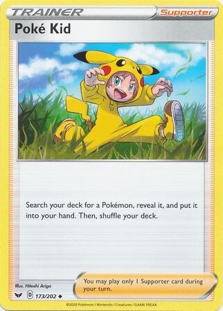 Poke Kid - 173/202 - Uncommon Sword &amp; Shield (Base Set) Singles