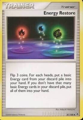 Energy Restore - 81/100 - Uncommon Diamond &amp; Pearl: Majestic Dawn Singles