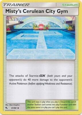 Misty&#39;s Cerulean City Gym - 61/68 - Uncommon Hidden Fates Singles