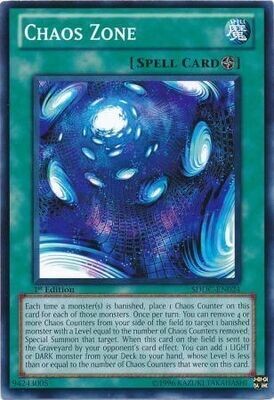 Chaos Zone - SDDC-EN024 - Common 1st Edition Structure Deck: Dragons Collide 1st Edition Singles