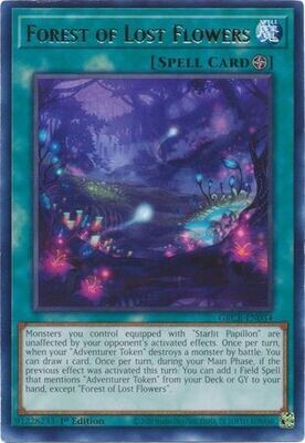 Forest of Lost Flowers - GRCR-EN034 - Rare 1st Edition The Grand Creators 1st Edition Singles (Espanol)