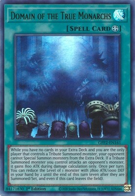 Domain of the True Monarchs - GFP2-EN161 - Ultra Rare 1st Edition Ghosts From The Past: The 2nd Haunting 1st Edition Singles