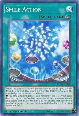 Smile Action - LED6-EN048 - Common 1st Edition
Legendary Duelists: Magical Hero 1st Edition Singles