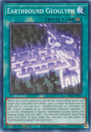 Earthbound Geoglyph - LDS3-EN056 - Common 1st Edition Legendary Duelists: Season 3 [LDS3] 1st Edition Singles (espanol)