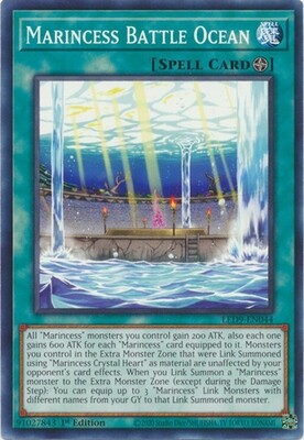 Marincess Battle Ocean - LED9-EN044 - Common 1st Edition Legendary Duelists: Duels from the Deep 1st Edition Singles *Espanol*
