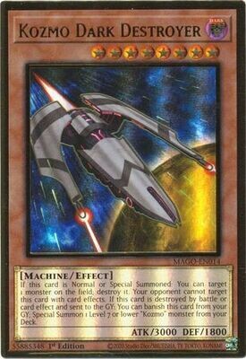 Kozmo Dark Destroyer - MAGO-EN014 - Premium Gold Rare 1st Edition
Maximum Gold 1st Edition Singles (Espanol)