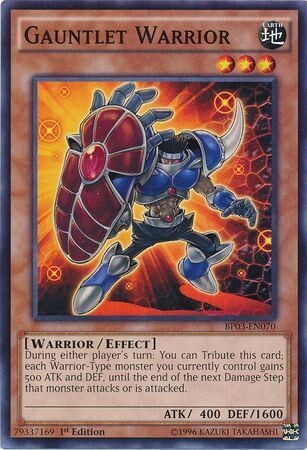 Gauntlet Warrior - BP03-EN070 - Common 1st Edition Battle Pack 3: Monster League 1st Edition Singles