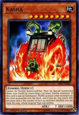 Kasha - SR07-EN004 - Common 1st Edition
Structure Deck: Zombie Horde Singles (Espanol)