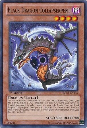 SJ Black Dragon Collapserpent - SHSP-EN096 - Common 1st Edition Shadow Specters 1st Edition Singles