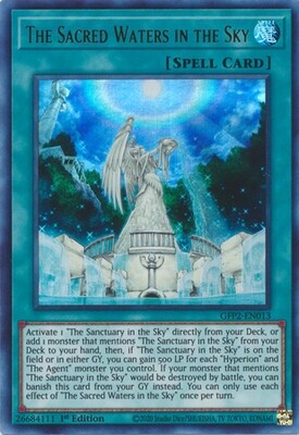 The Sacred Waters in the Sky - GFP2-EN013 - Ultra Rare 1st Edition Ghosts From The Past: The 2nd Haunting 1st Edition Singles